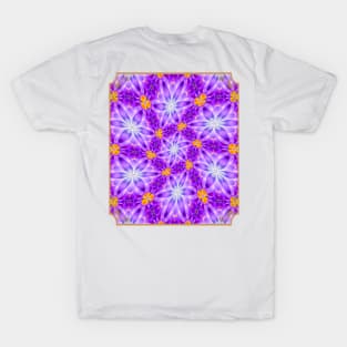 Pretty Purple Flower Pattern T-Shirt